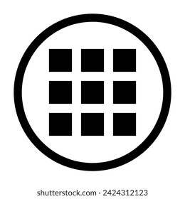 Gallery view Display options icon grid. Abstract concept graphic