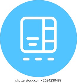 Gallery view Line vector Icon Design