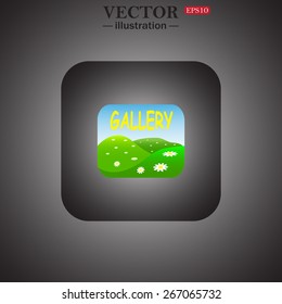 Gallery, web icon. vector design