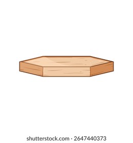gallery wood platform cartoon. exhibition display, presentation collection, interface creativity gallery wood platform sign. isolated symbol vector illustration