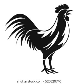 Gallic rooster icon. Simple illustration of gallic rooster vector icon for web