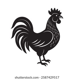 Gallic rooster silhouette- France’s iconic symbol