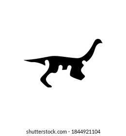 gallimimus dinosaur glyph icon vector. gallimimus dinosaur sign. isolated contour symbol black illustration