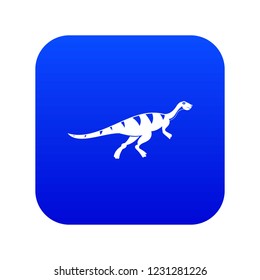 Gallimimus dinosaur icon digital blue for any design isolated on white vector illustration