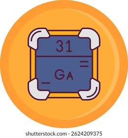 Gallium Line vector Icon Design