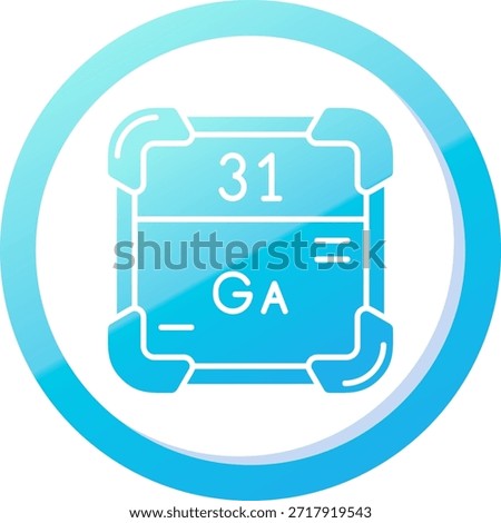 Gallium Line vector Icon Design