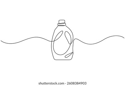 Gallon continuous one line drawing vector illustration, Gallon Of Milk Icon, Big Plastic Bottle ,Gallon continuous one line drawing vector illustration.