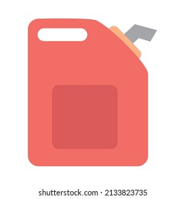 gallon of gasoline icon flat isolated