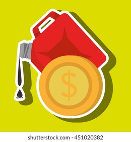gallon gasoline isolated icon design, vector illustration graphic