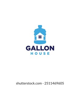 Vector de Logo Gallon House Simple