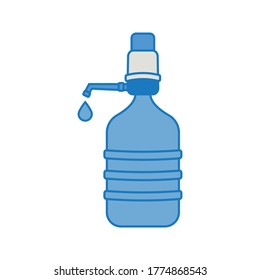 gallon icon. illustration of drinking water. Water delivery service. gallons of drinking water. vector illustration