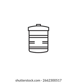 Diseño de elemento de ilustración de icono de galón