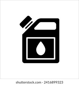 Gallonsymbol im trendigen, flachen Stil einzeln auf weißem Hintergrund. Symbol für Ihr Webdesign, Ihr Logo und Ihre App