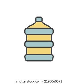 Gallon icon vector on white background.