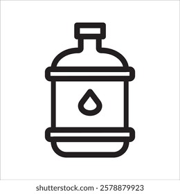 gallon icon with white background