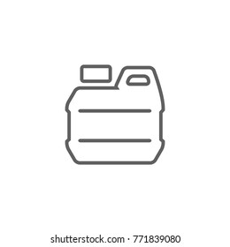 Gallon line icon vector