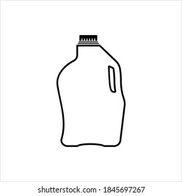 Gallon Milk Icon, Big Plastic Flasche Vektorgrafik Illustration