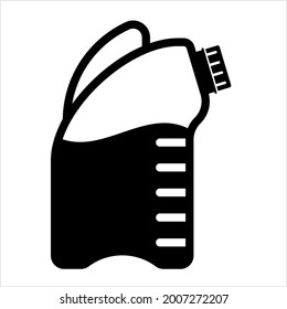 Gallon Milk Icon, Big Plastic Flasche Vektorgrafik Illustration