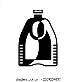 Gallon Of Milk Icon, Big Plastic Bottle, Milk Container, Milk Jug Vector Art Illustration