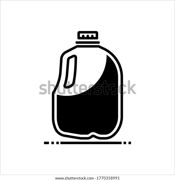 Gallon Of Milk Icon, Big Plastic Bottle\
Vector Art Illustration