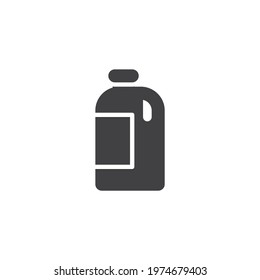 Gallon of milk vector icon. filled flat sign for mobile concept and web design. Milk bottle glyph icon. Symbol, logo illustration. Vector graphics