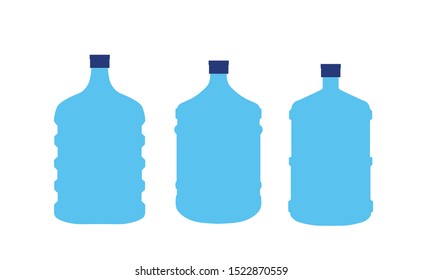 gallon of mineral water, colored vector illustration. white background.
