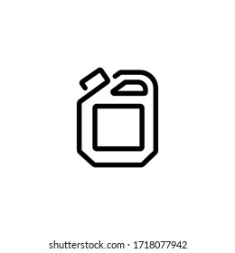 Gallon thin icon in trendy flat style isolated on white background. Symbol for your web site design, logo, app, UI. Vector illustration, EPS