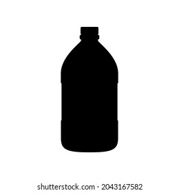 Gallon Vector Isolated On White Background. Gallon Vector Silhouette.