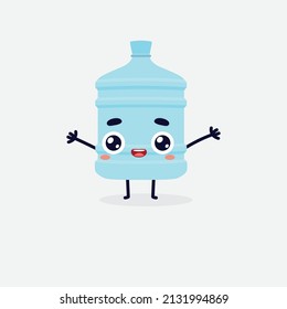 Gallon Water Bottle Character Cute Character Stock Vector (Royalty Free ...