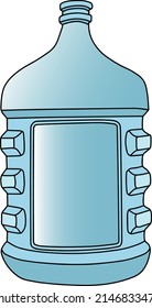 gallons of water vector illustration isolated on white background