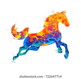 Galloping Horse Abstract