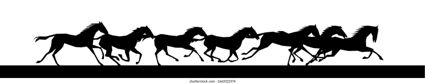 Silhouette Running Horse Hd Stock Images Shutterstock