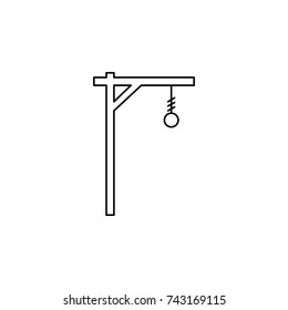 Gallows icon on white background