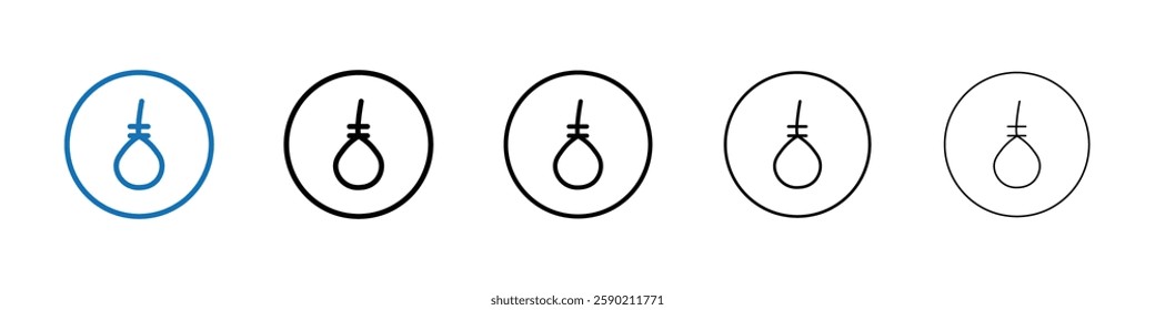 gallows icon Outline vector logo for web ui