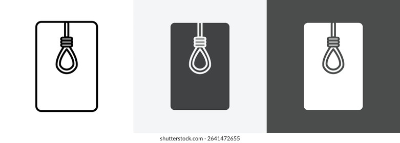 gallows icon set vector art