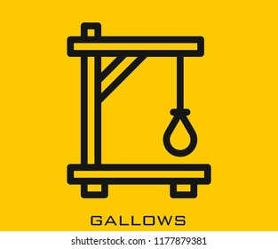 Gallows icon signs