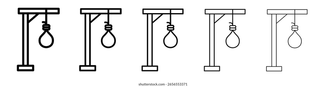 gallows icon simple illustration logo art