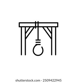 Gallows icon. Simple gallows icon for social media, app, and web design. Vector illustration