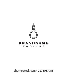 gallows logo cartoon icon design template black modern isolated vector illustration