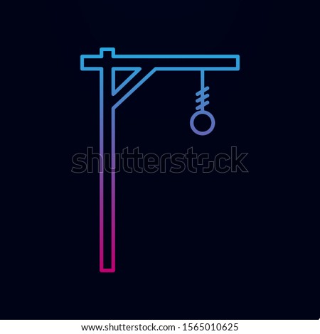 Gallows nolan icon. Simple thin line, outline vector of halloween icons for ui and ux, website or mobile application Stock foto © 