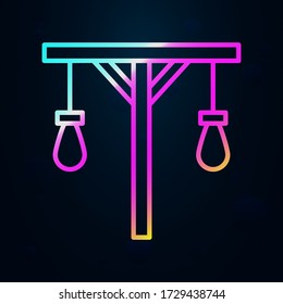 Gallows, pirate nolan icon. Simple thin line, outline vector of Pirate icons for ui and ux, website or mobile application