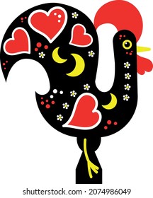 Galo de Barcelos. Portuguese rooster. National symbole