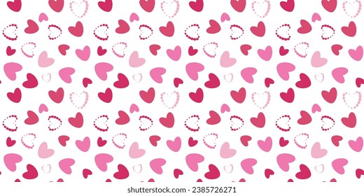 Galore hearts Seamless vector Pattern Symbolizing Enduring Love Perfect Various Creative Projects Heartfelt Eternal Connection Wrapping paper Textile Fabric typography 14 february Isolated background