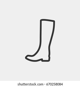 Galoshes  icon illustration isolated vector sign symbol