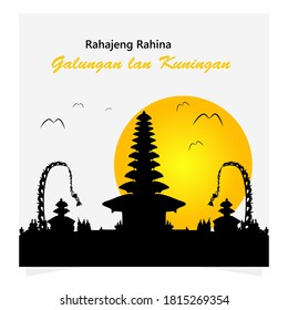 Galungan is a Balinese holiday celebrating the victory of dharma over adharma.