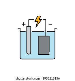 Galvanization сolor line icon. Pictogram for web page, mobile app, promo. UI UX GUI design element. Editable stroke.