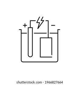 Galvanization сolor line icon. Pictogram for web page, mobile app, promo. UI UX GUI design element. Editable stroke.
