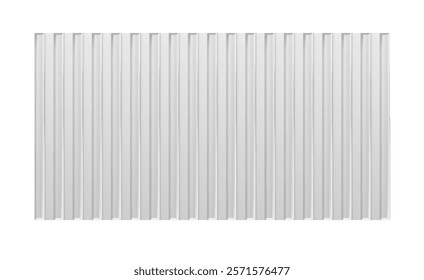 Galvanized iron for fences, walls, roofs. House remodel corrugated metal roof siding, profiled sheeting. Vector