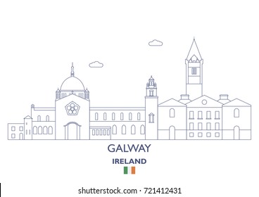 Galway Linear City Skyline, Ireland