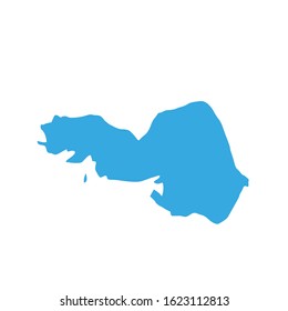 Galway region map in country of Ireland